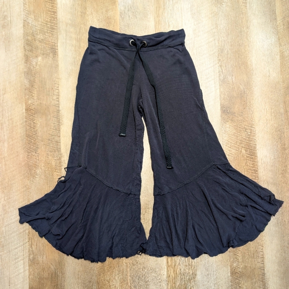 Free People Movement Navy Blue Flared Bottoms Women's Size Small